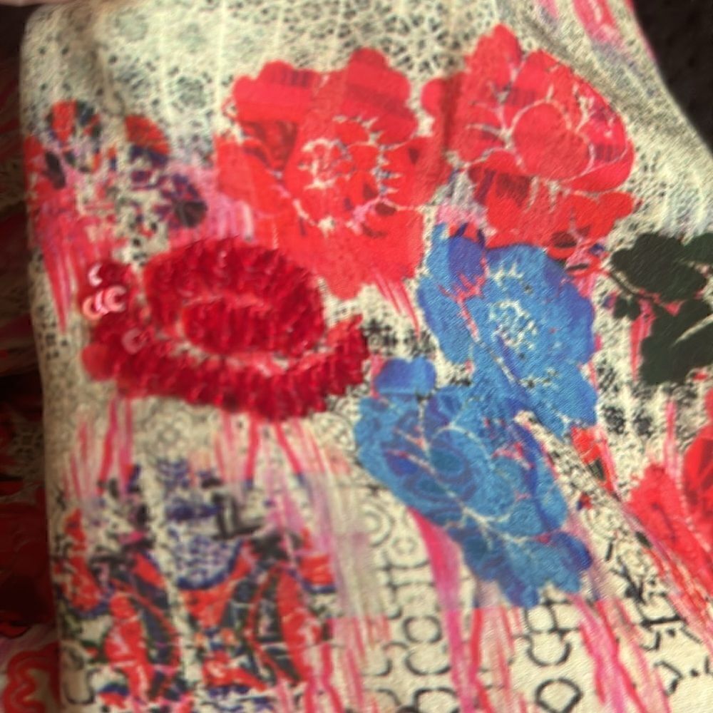 Like new Bhanuni By Jyoti
Antrhopologie Printed Off-Shoulder
Crop Top Sz M - Picture 5 of 7